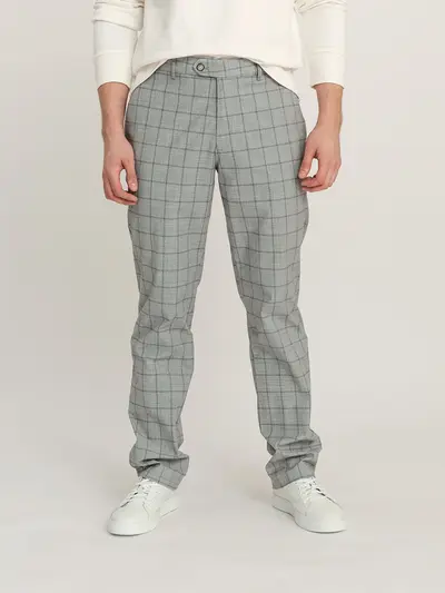 Брюки из органического хлопка в клетку